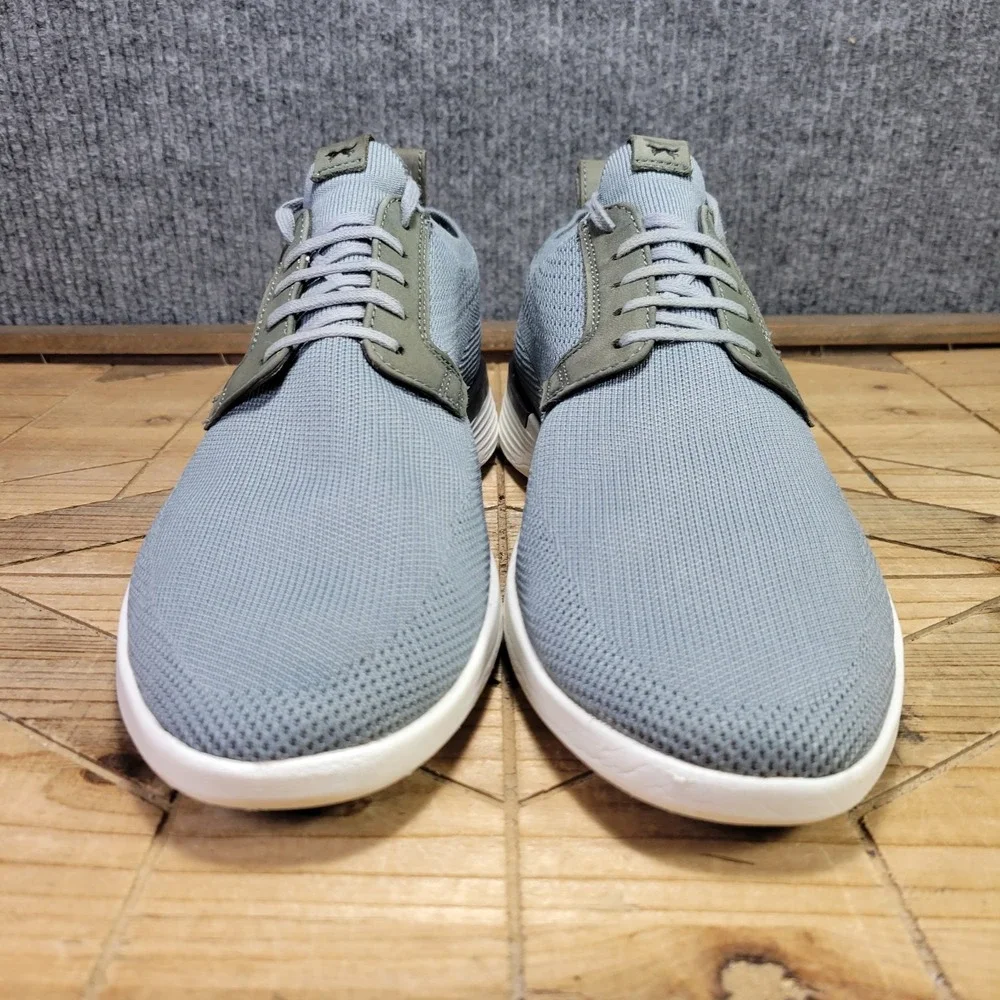 Wolf & Shepherd Swiftknit Derby Shoes Men's 11 Gray White Knit Comfort Sneakers